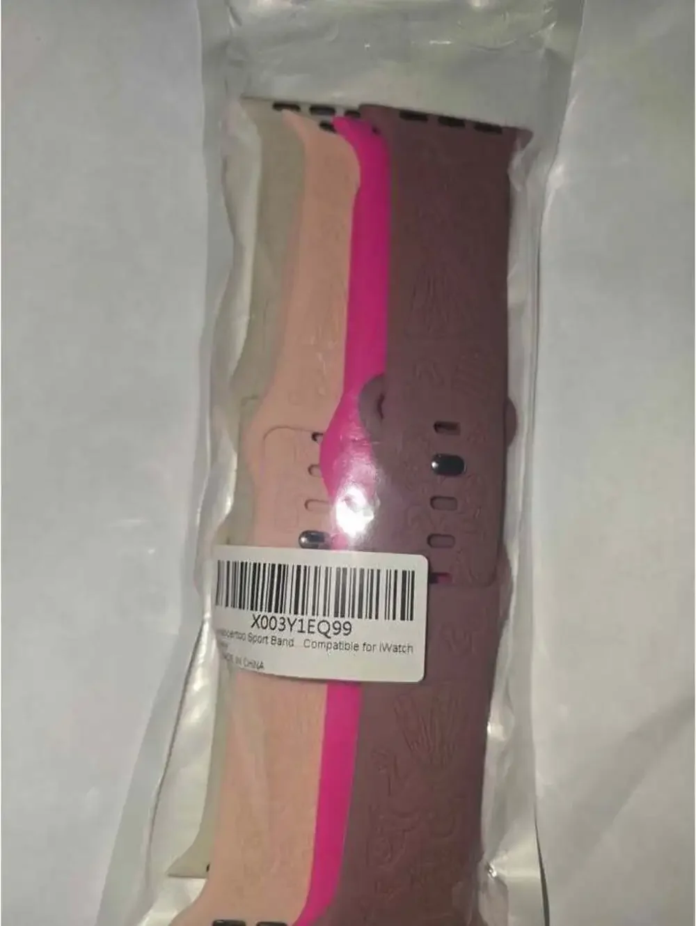 Multi-Pack Silicone Sport Bands Compatible with Apple Watch